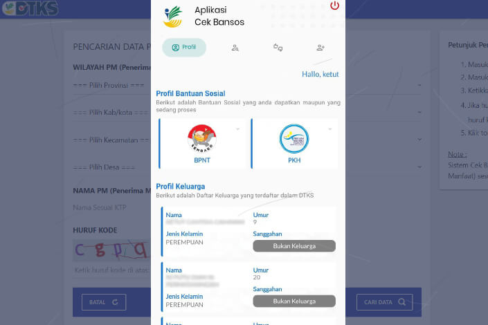 Cara Cek NIK KTP Penerima Bansos