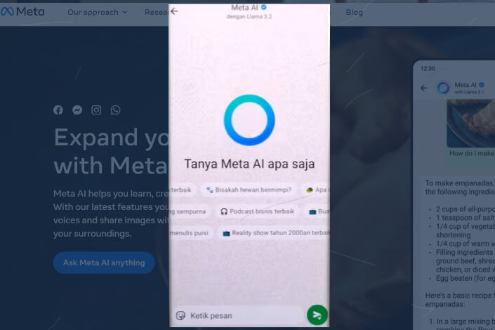 Cara Memunculkan Meta AI di Whatsapp