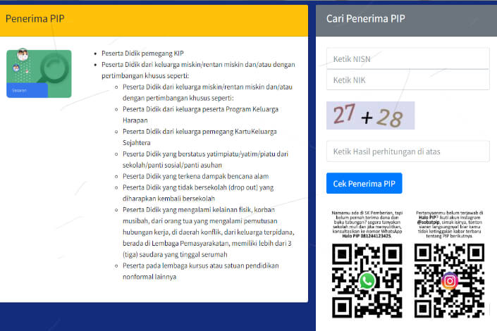 Cek Penerima PIP 2025