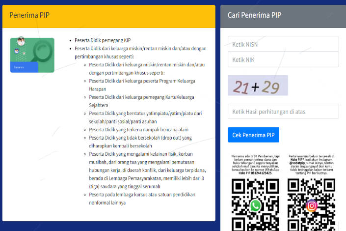 Cek PIP Lewat HP 2025