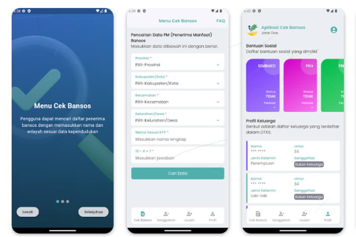 Bansos Apa yang Bisa Dicek